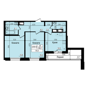 57,9 м², 2-комнатная квартира 10 550 000 ₽ - изображение 81