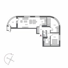 Квартира 69,1 м², 3-комнатная - изображение 4