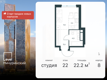 21 м², квартира-студия 9 900 000 ₽ - изображение 56