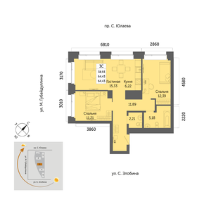 66 м², 3-комнатная квартира 11 390 200 ₽ - изображение 30