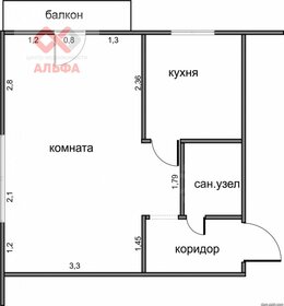 Квартира 31 м², 1-комнатная - изображение 5