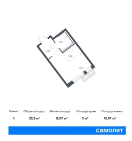 Квартира 22,3 м², студия - изображение 1