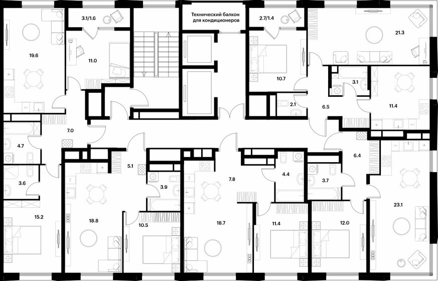 38,3 м², 1-комнатная квартира 20 148 964 ₽ - изображение 1