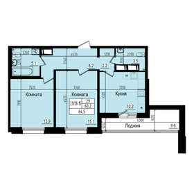 70,6 м², 3-комнатная квартира 12 400 000 ₽ - изображение 76