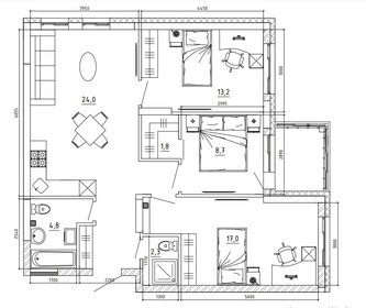 157,5 м², 4-комнатная квартира 14 990 000 ₽ - изображение 60