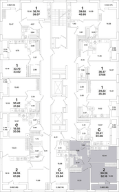 52,7 м², 2-комнатная квартира 12 480 000 ₽ - изображение 100