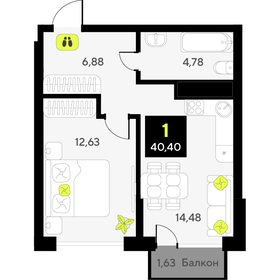 37,1 м², 1-комнатная квартира 5 650 000 ₽ - изображение 66