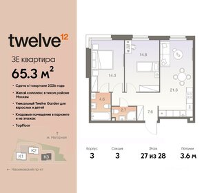 77,2 м², 3-комнатная квартира 30 694 720 ₽ - изображение 21