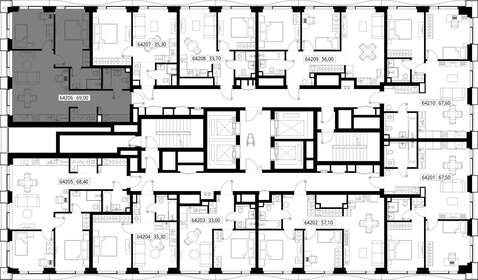 70 м², 2-комнатная квартира 26 047 560 ₽ - изображение 43