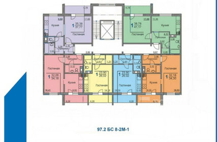 35,2 м², 1-комнатная квартира 2 599 000 ₽ - изображение 83