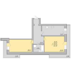 113,4 м², 3-комнатная квартира 12 990 000 ₽ - изображение 130