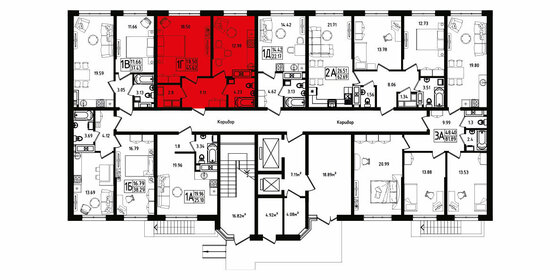 39,4 м², 1-комнатная квартира 5 500 000 ₽ - изображение 31
