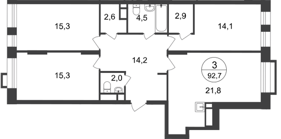 102,4 м², 4-комнатная квартира 19 426 952 ₽ - изображение 43