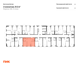 Квартира 51,3 м², 2-комнатная - изображение 2