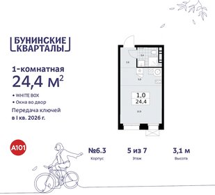 22,8 м², квартира-студия 7 600 000 ₽ - изображение 99