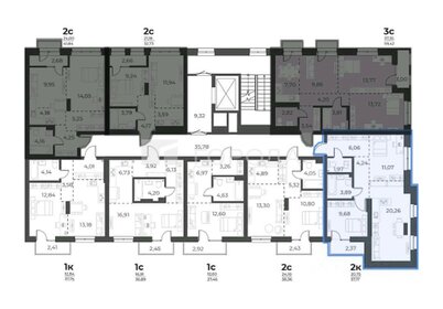 Квартира 55,9 м², 2-комнатная - изображение 1