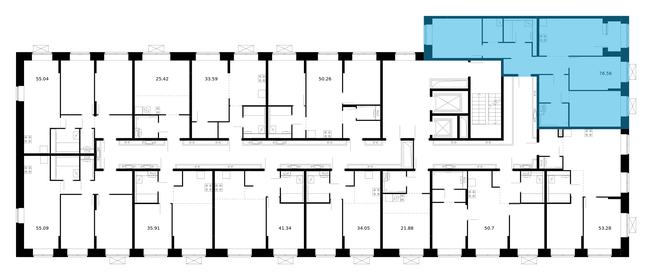 56,4 м², 3-комнатная квартира 10 100 000 ₽ - изображение 19