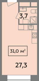 31,1 м², квартира-студия 10 000 000 ₽ - изображение 93