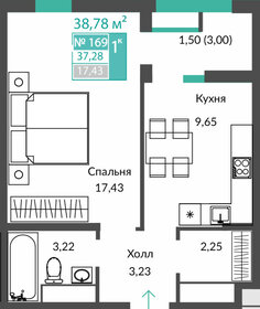 37,3 м², 1-комнатная квартира 5 427 000 ₽ - изображение 14