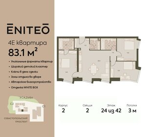 83,5 м², 4-комнатная квартира 40 923 352 ₽ - изображение 24