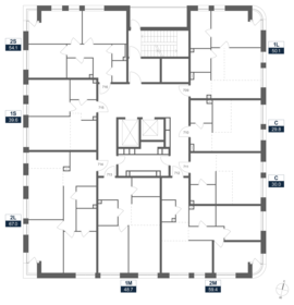 40,9 м², 1-комнатные апартаменты 12 370 000 ₽ - изображение 104