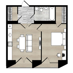 41,9 м², 1-комнатная квартира 6 494 500 ₽ - изображение 85