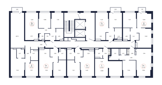 60,4 м², 2-комнатная квартира 5 600 000 ₽ - изображение 69