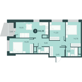 81,9 м², 3-комнатная квартира 11 200 000 ₽ - изображение 58