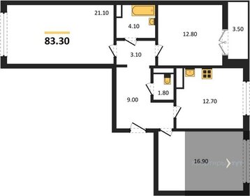 14 м², квартира-студия 4 390 ₽ в сутки - изображение 35