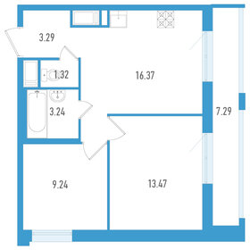 56,1 м², 2-комнатная квартира 7 500 000 ₽ - изображение 13