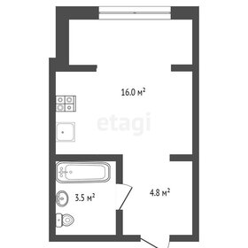 Квартира 24 м², студия - изображение 1