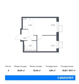 32 м², 1-комнатная квартира 5 100 000 ₽ - изображение 57