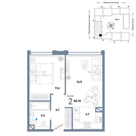 38,3 м², 2-комнатная квартира 18 590 000 ₽ - изображение 46