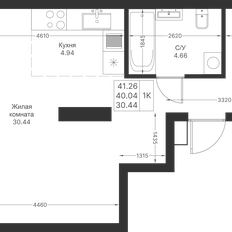 Квартира 41,3 м², студия - изображение 2