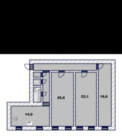 105,8 м², 3-комнатная квартира 15 800 000 ₽ - изображение 90