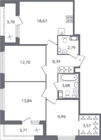 Квартира 77,5 м², 3-комнатная - изображение 1