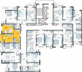 45,5 м², 1-комнатная квартира 6 200 000 ₽ - изображение 67