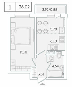 36 м², 1-комнатная квартира 5 699 000 ₽ - изображение 70