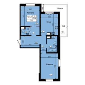 77,6 м², 2-комнатная квартира 15 622 928 ₽ - изображение 63