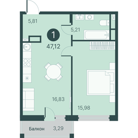 60 м², 3-комнатная квартира 4 900 000 ₽ - изображение 94