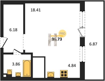 Квартира 33 м², студия - изображение 1