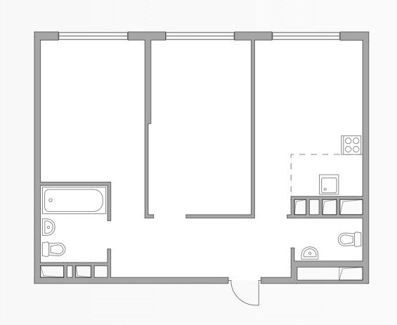 54,6 м², 2-комнатная квартира 10 300 000 ₽ - изображение 1