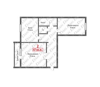65 м², 2-комнатная квартира 6 950 000 ₽ - изображение 63