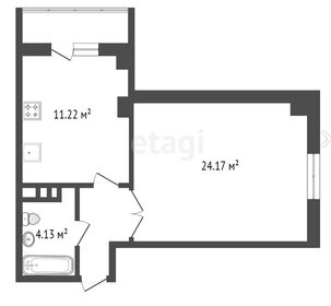 Квартира 47,4 м², 1-комнатная - изображение 1