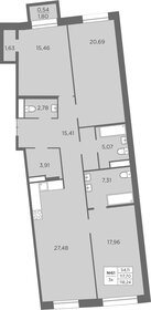 Квартира 118,2 м², 3-комнатная - изображение 1