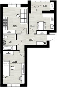 Квартира 144 м², 3-комнатная - изображение 1