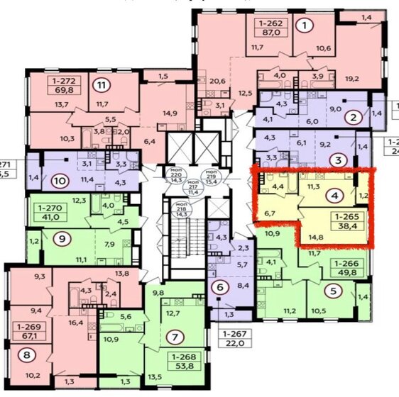 37,3 м², 1-комнатная квартира 9 450 000 ₽ - изображение 1