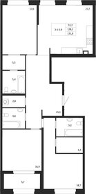 Квартира 131 м², 3-комнатная - изображение 1