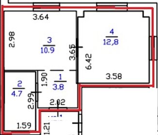 47,8 м², 2-комнатная квартира 4 680 000 ₽ - изображение 15