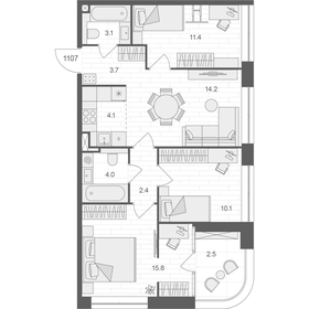 76,2 м², 3-комнатная квартира 36 041 344 ₽ - изображение 7